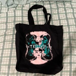 Melanie Martinez Trilogy Tour Black Graphic Tote Bag